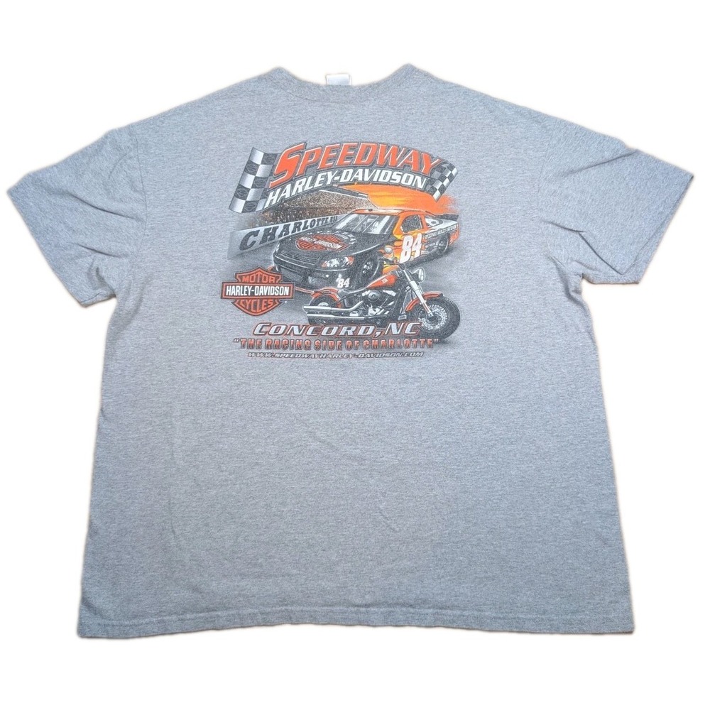 2014 Harley Davidson Motorcycles T Shirt Mens 2XL Speedway Charlotte Concord NC